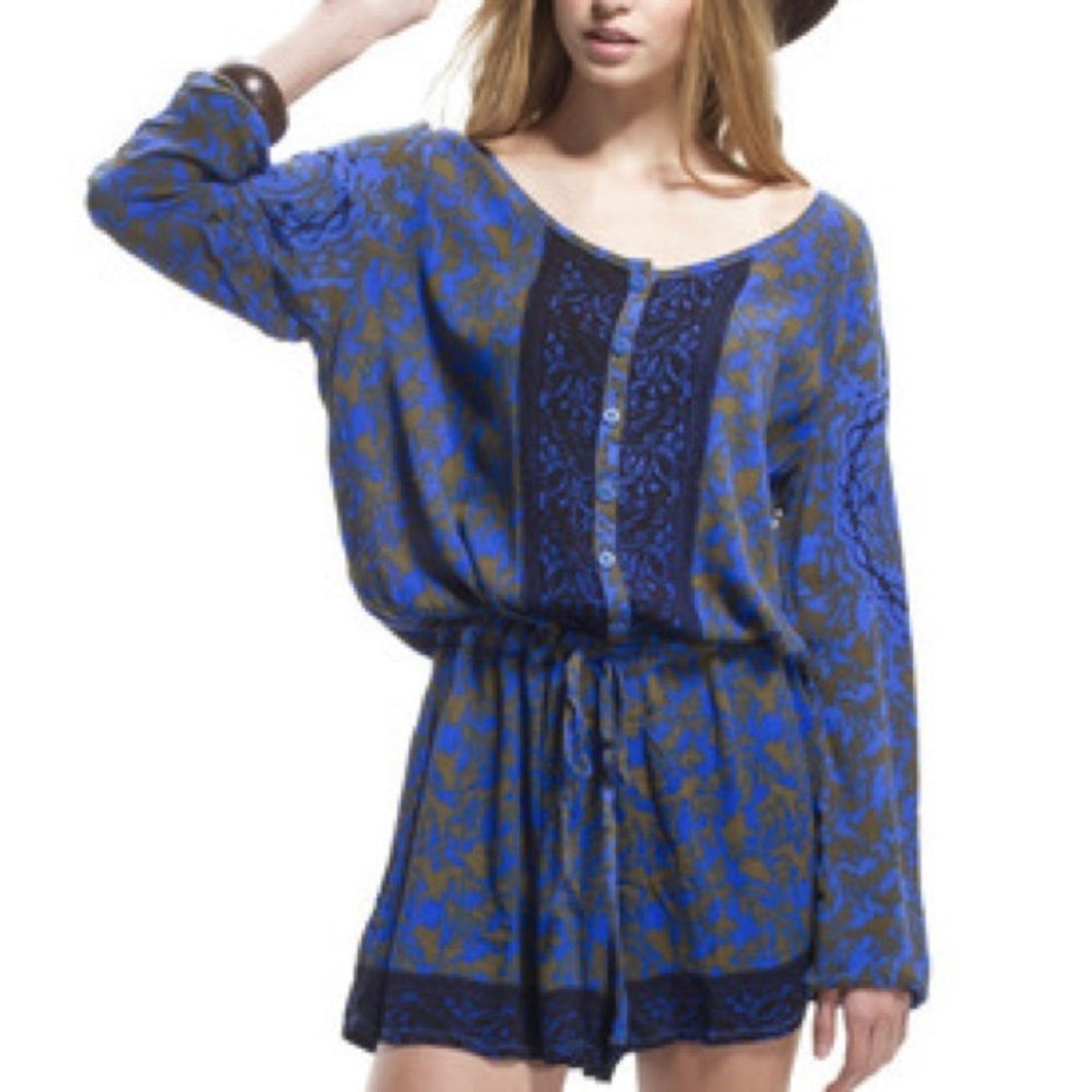 Free People Printed Romper